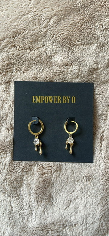 GOLD DRIP EARRINGS