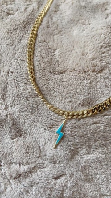Lightning Bolt Custom Cuban Link Chain