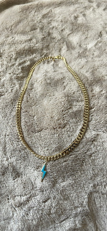 Lightning Bolt Custom Cuban Link Chain