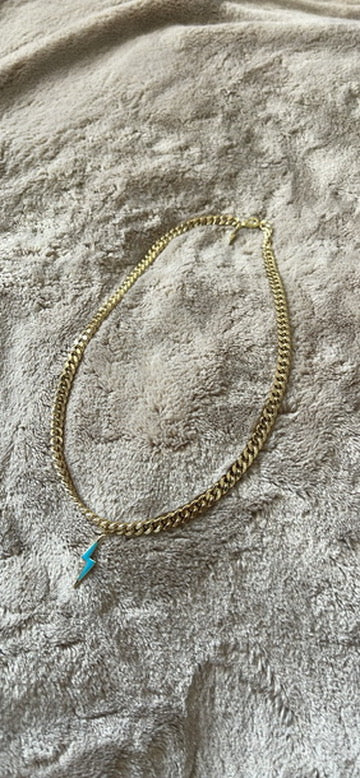 Lightning Bolt Custom Cuban Link Chain